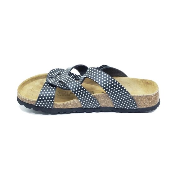 Betula by Birkenstock Sandals Womens Black White Polka Dot Size 37 US 6 - Picture 7 of 9
